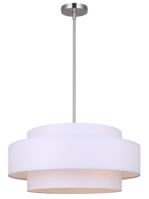 Canarm ICH1148A03BN22 Three Light Chandelier, Brushed Nickel