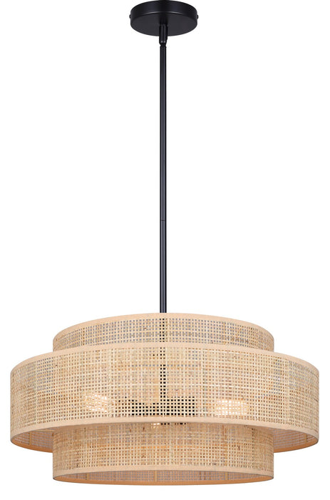Canarm ICH1149A03NBK22 Three Light Chandelier, Black