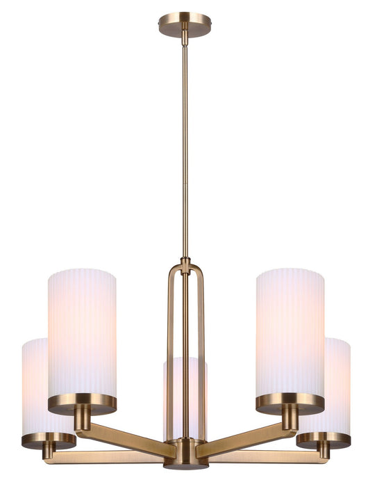 Canarm ICH1165A05GD Five Light Chandelier, Gold