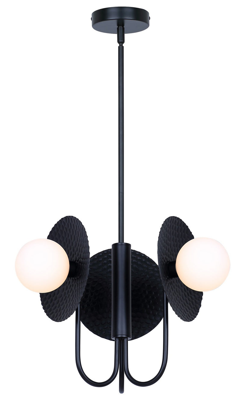 Canarm ICH1209A03BK9 Three Light Chandelier, Black