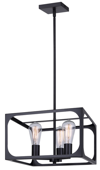 Canarm ICH2180B03BK14 Three Light Chandelier, Black