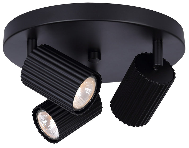 Canarm ICW1119A03BK10 Three Light Track Lighting, Black