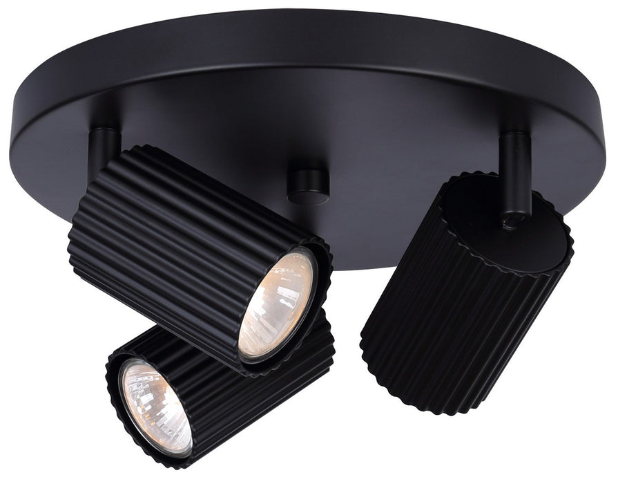 Canarm ICW1119A03BK10 Three Light Track Lighting, Black