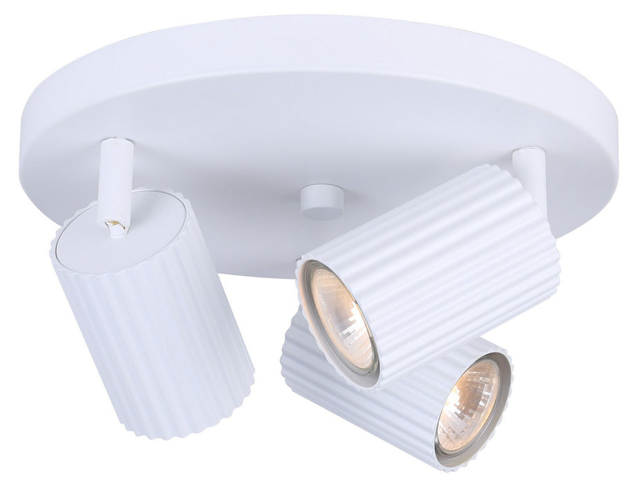 Canarm ICW1119A03WH10 Three Light Track Lighting, White