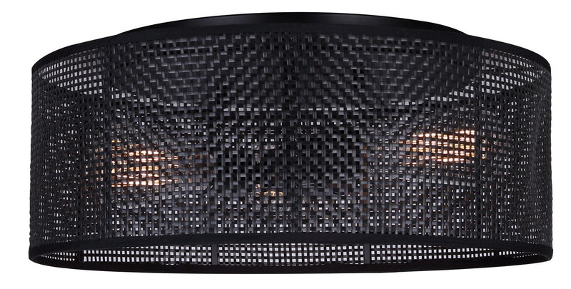 Canarm IFM1149A15BK Three Light Flush Mount, Black