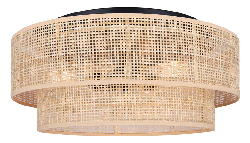 Canarm IFM1149A19NBK Three Light Flush Mount, Black
