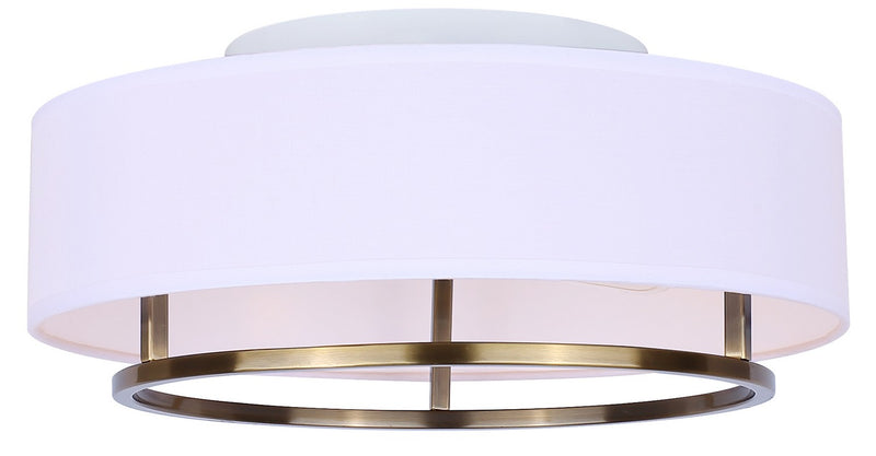 Canarm IFM2191B15GD Two Light Flush Mount, Gold