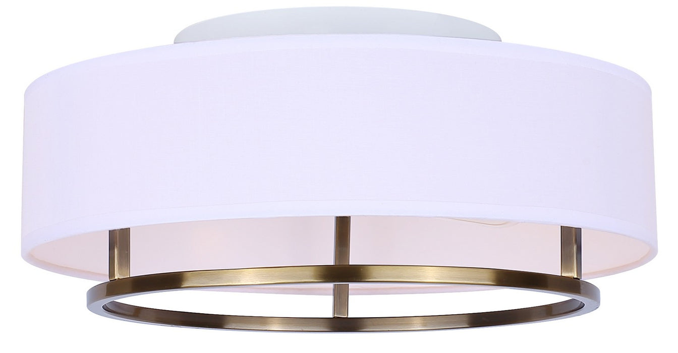 Canarm IFM2191B15GD Two Light Flush Mount, Gold
