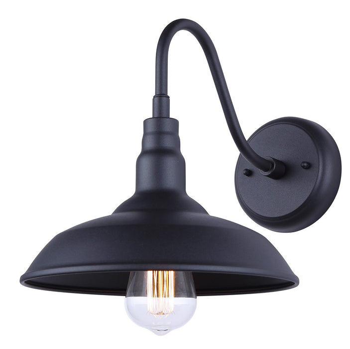 Canarm IOL691BK One Light Outdoor Wall Mount, Sand Black