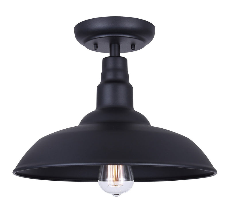 Canarm IOL695BK One Light Flush Mount, Sand Black