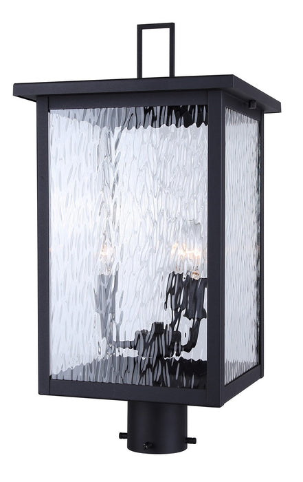 Canarm IOL708BK Three Light Outdoor Post Lantern, Black
