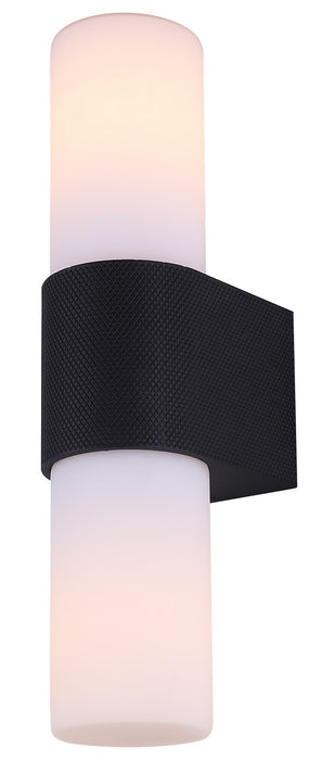 Canarm IOL728BK Two Light Outdoor Lantern, Black