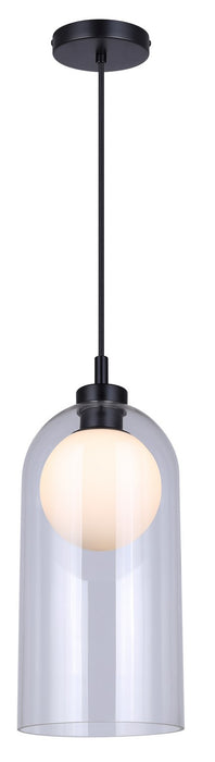Canarm IPL1142A01BK One Light Pendant, Black