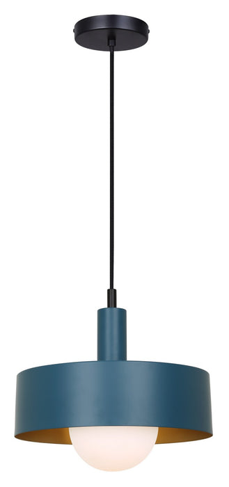 Canarm IPL1150A01BKB One Light Pendant, Matte Black