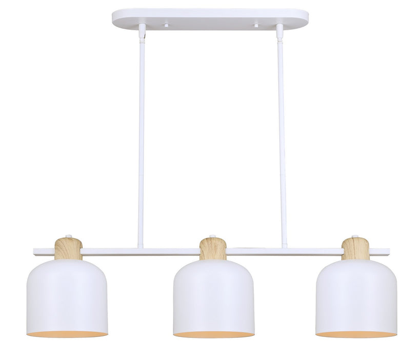 Canarm IPL1152A03WHW Three Light Pendant, White