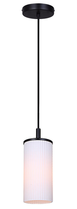 Canarm IPL1165A01BK-FR One Light Pendant, Matte Black