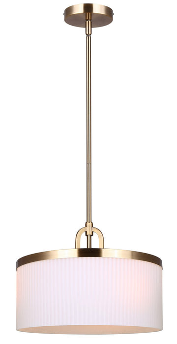 Canarm IPL1165A03GD14 Three Light Pendant, Gold