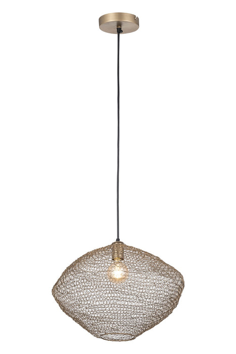 Canarm IPL1183A01AB20 One Light Pendant, Antique Brass