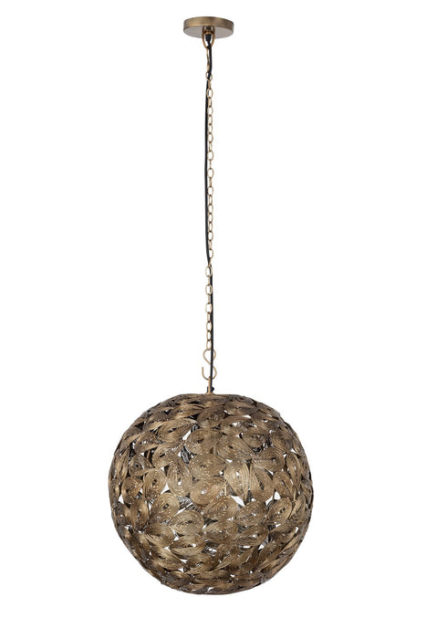 Canarm IPL1184A01AB14 One Light Pendant, Antique Brass