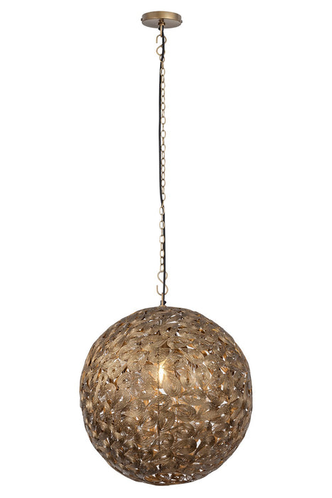 Canarm IPL1184A01AB19 One Light Pendant, Antique Brass