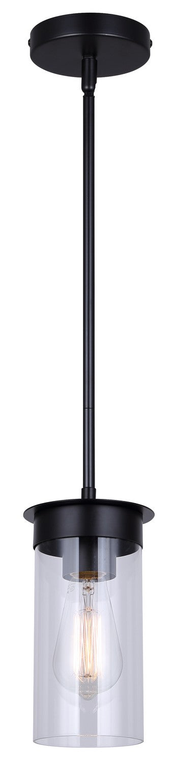 Canarm IPL1205A01BK One Light Pendant, Black