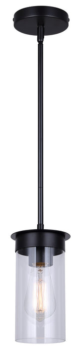 Canarm IPL1205A01BK One Light Pendant, Black