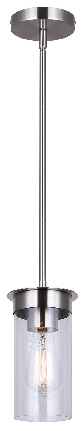 Canarm IPL1205A01BN One Light Pendant, Brushed Nickel
