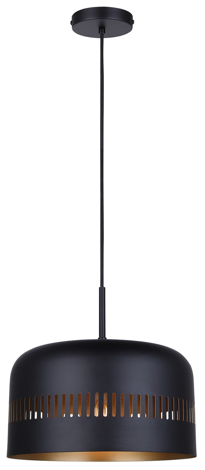 Canarm IPL1207A01BK One Light Pendant, Black