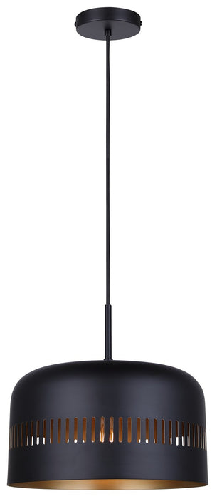 Canarm IPL1207A01BK One Light Pendant, Black