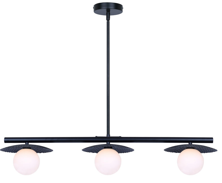 Canarm IPL1209A03BK9 Three Light Pendant, Black