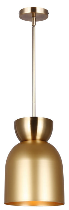Canarm IPL2102B01GDP One Light Pendant, Gold