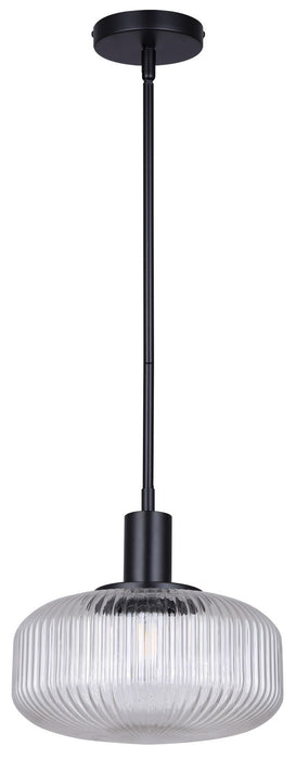 Canarm IPL2104B01BK One Light Pendant, Black