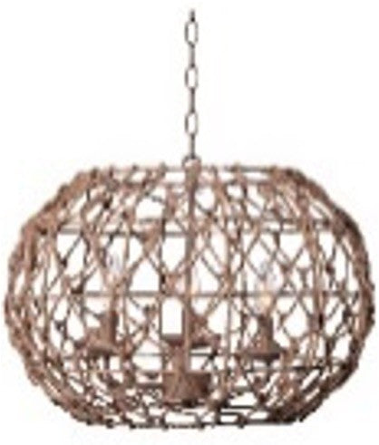 Canarm IPL2124B03BR20 Three Light Pendant, Tan