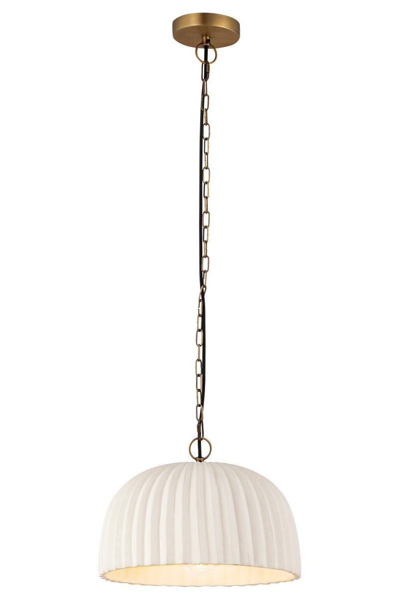 Canarm IPL2152B01AB One Light Pendant, Antique Brass