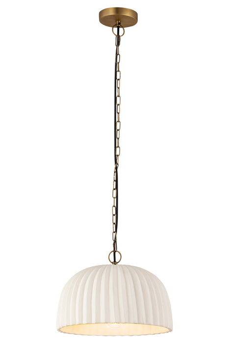 Canarm IPL2152B01AB One Light Pendant, Antique Brass