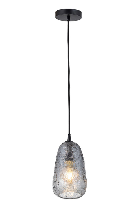 Canarm IPL2155B01BK One Light Pendant, Matte Black
