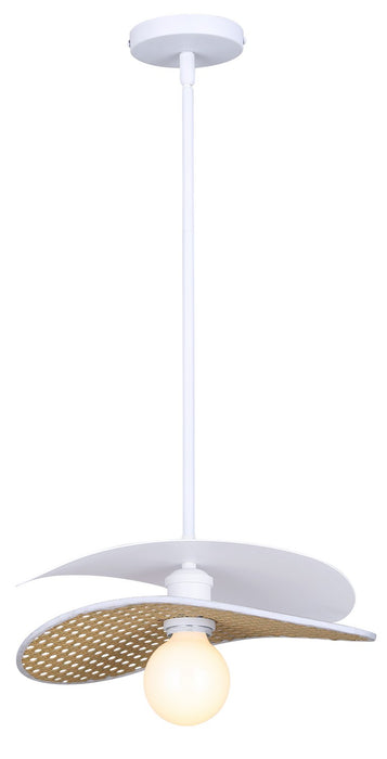 Canarm IPL2181B01WHP One Light Pendant, Matte White