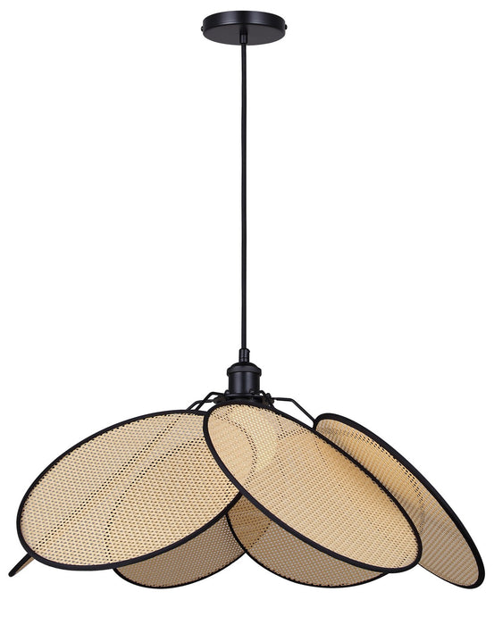 Canarm IPL2182B01BKP One Light Pendant, Matte Black