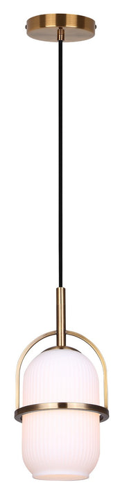 Canarm IPL2190B01GD One Light Pendant, Gold