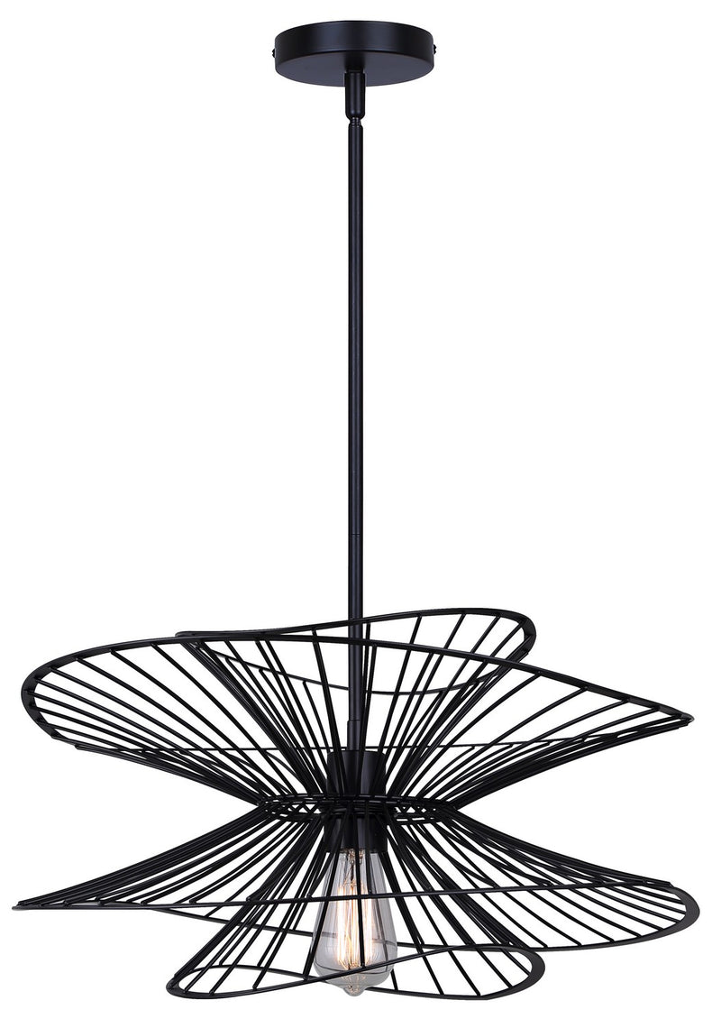 Canarm IPL2193B01BK One Light Pendant, Black