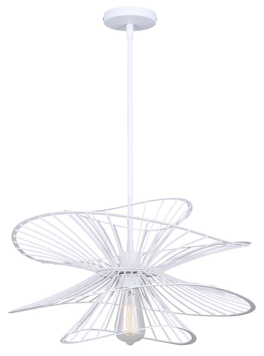 Canarm IPL2193B01WH One Light Pendant, White