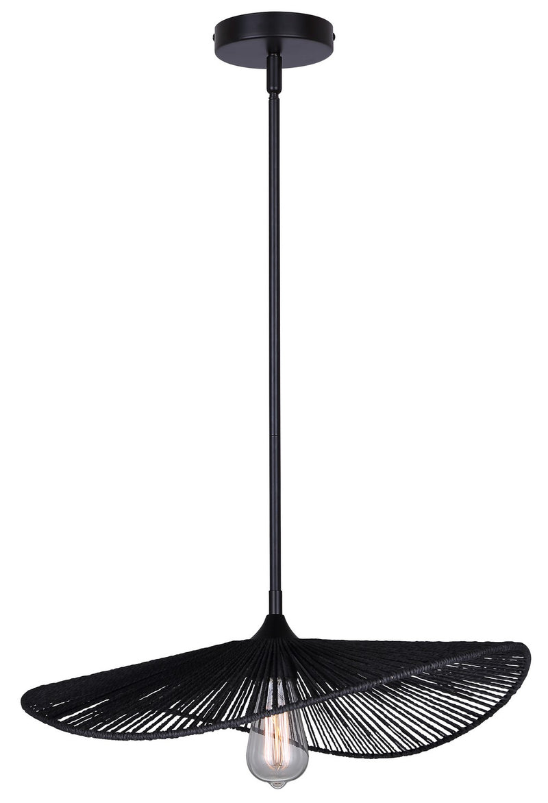 Canarm IPL2208B01BK One Light Pendant, Black