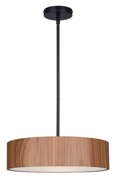 Canarm IPL318A03BKW16 Three Light Pendant, Matte Black