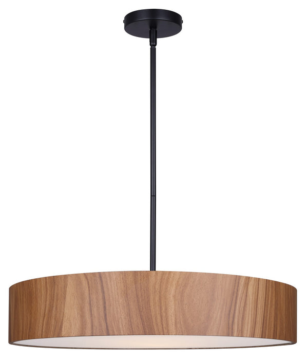 Canarm IPL318A04BKW22 Four Light Pendant, Matte Black