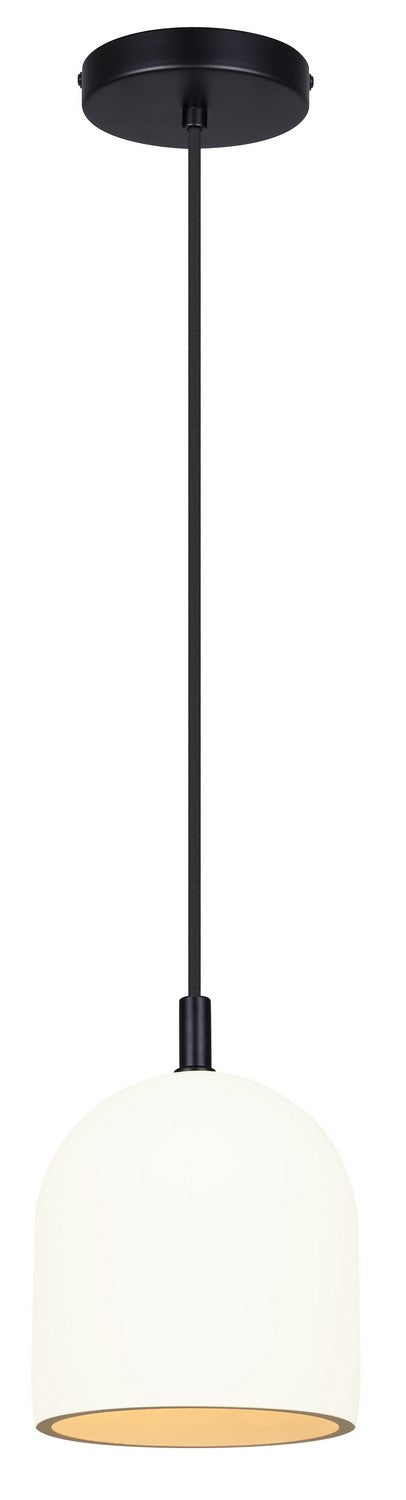 Canarm IPL729B01BK6-W One Light Pendant, Matte Black