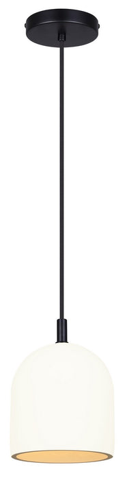 Canarm IPL729B01BK6-W One Light Pendant, Matte Black