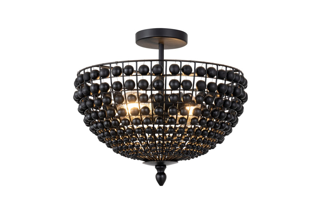 Canarm ISF1185A02BK16 Two Light Flush Mount, Matte Black