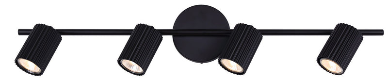 Canarm IT1119A04BK10 Four Light Track Lighting, Black