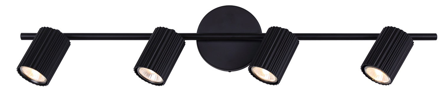 Canarm IT1119A04BK10 Four Light Track Lighting, Black