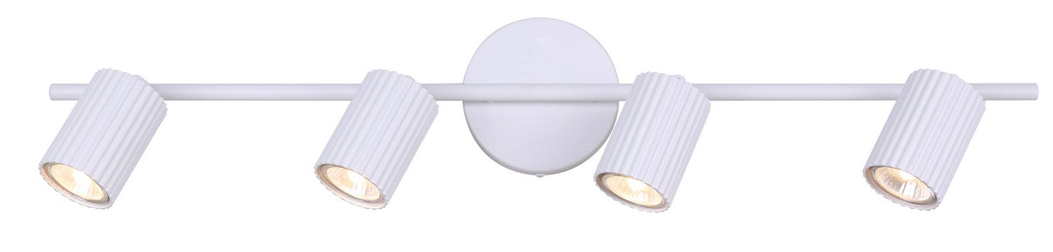 Canarm IT1119A04WH10 Four Light Track Lighting, White